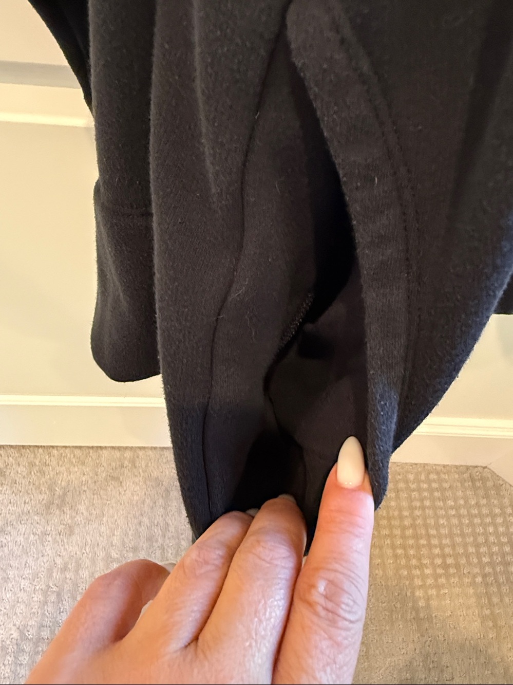 Athleta Black Cozy Karma Funnel Neck Sweatshirt Size 2X - Picture 4 of 5